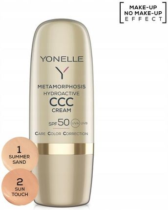 Yonelle Metamorphosis Hydroactive CCC Cream SPF 50 Hydroaktywny CCC krem SPF 50 Summer Sand 30ml