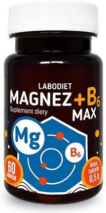 LABODIET, Magnez + B6 max, 60 tabl