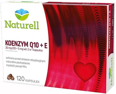 NATURELL, Koenzym Q-10 30mg + vitamina E, 2x120 kaps