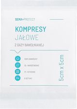 Laboratoria Gemini Semaprotect Kompresy Jałowe Z Gazy 17-Nitkowe 12-Warstwowe 5Cmx5Cm 3Szt.