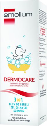 Emolium Dermocare 3w1 płyn do kąpieli, żel, szampon 400 ml
