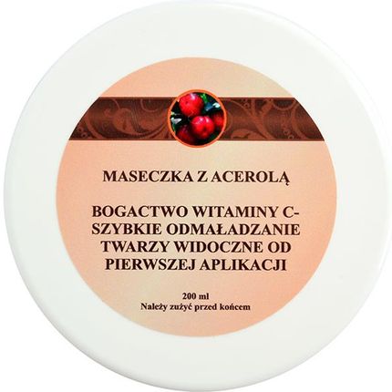 Pachnąca Kraina Maseczka Z Acerolą Bogactwo Witaminy C