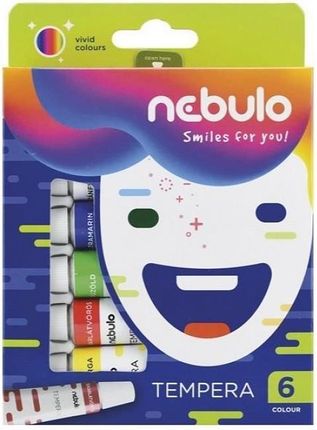 Nebulo Farby Tempera W Tubie 6 Kolorów