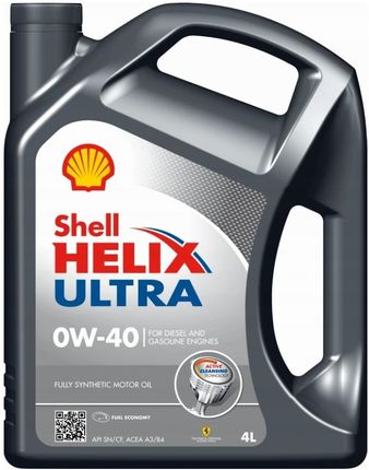Shell Helix Ultra 0W40 4L Acea A3 B4 Api Sn 4L 
