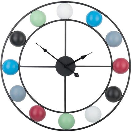 Beliani Nowoczesny zegar wiszący ścienny 56cm żelazny bez cyfr kolorowy Reiden