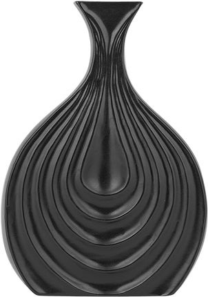 BELIANI Ceramiczny wazon dekoracyjny 25 cm ozdoba stołu czarny Thapsus