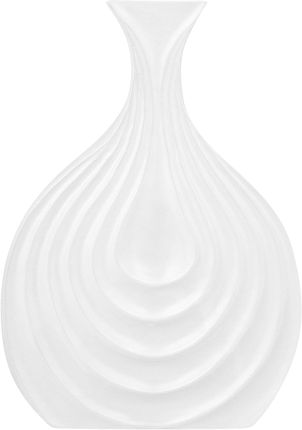 BELIANI Ceramiczny wazon dekoracyjny 25 cm ozdoba stołu biały Thapsus