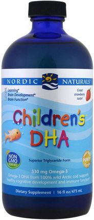 Nordic Naturals Childrens - Dha I Epa Dla Dzieci O Smaku Truskawkowym 473 Ml