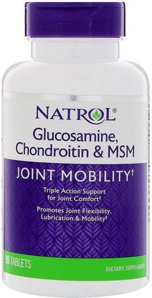 Natrol Glukozamina, Chondroityna I Msm 90 Tabl