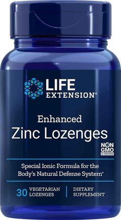 Life Extension Cynk Do Ssania - Enhanced Zinc Lozenges 30 Tabl
