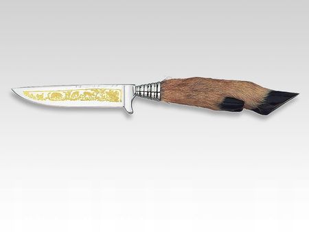 Linder 244111 nóż tradycyjny złote zdobienia