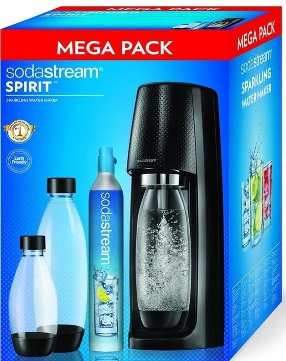 Sodastream Spirit Mega Pack Black Zestaw