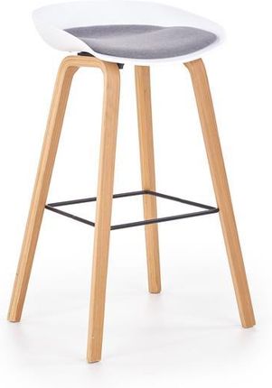 Abra Designersie krzesło barowe H-86 szaro/ białe