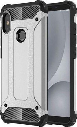 Case Etui Armor Srebrny Xiaomi A2 Lite / Redmi 6 Pro