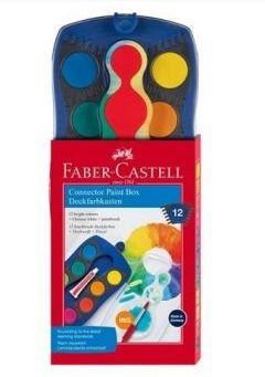 Faber Castell Farby Szkolne Connector 12 Kolorów
