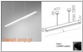 Aquaform Equilibra Soft 64 Led M930 Zwieszana Czarny (50049M930D00022)