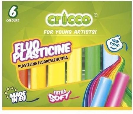 Cricco Plastelina Fluorescencyjna 6 Kolorów