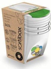 4Home Kosz Do Segregacji Śmieci Sortibox 20 L 3 Szt Biały (802575) - zdjęcie 1 4Home Kosz Do Segregacji Śmieci Sortibox 20 L 3 Szt Biały (802575)