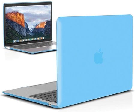 Alogy Hard Case crystal do Apple MacBook Air 2018 niebieskie Niebieski (35677)