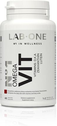 Lab One N1 Omega Vit Omega 3 + Witaminy D K A 60Kaps.