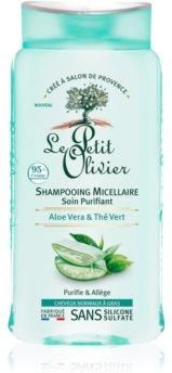 Le Petit Olivier Aloe Vera&Green Tea szampon micelarny do włosów normalnych i przetłuszczających się 250ml
