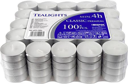 Bispol Podgrzewacze Tealight Minimum 4H 100Szt W Stosie Pf11100S