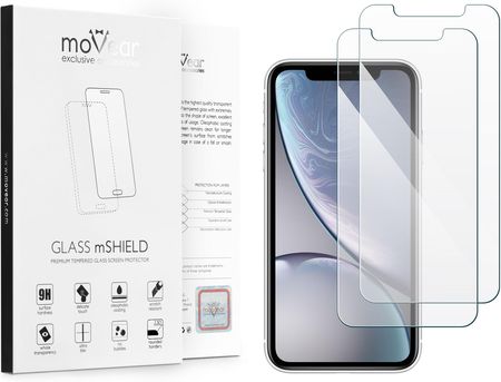 moVear Szkło Hartowane 9H Apple iPhone Xr do Etui GLASS mSHIELD 2.5D selfieEdition 9H 2 szt. (3659)