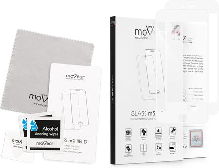 moVear Szkło Hartowane 9H na Apple iPhone 6 / 6s do Etui GLASS mSHIELD 2.5D MAX Białe 2 szt. (5457)