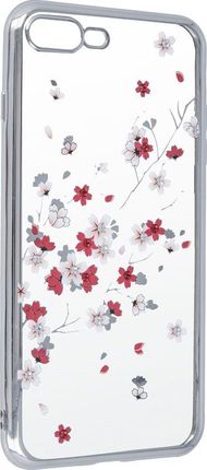 TelForceOne Nakładka Flower do Samsung A70 srebrna