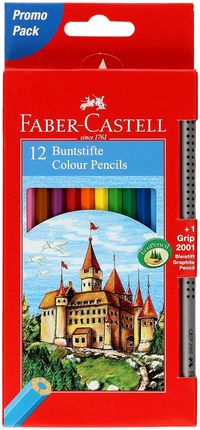 Faber Castell Kredki Ołówkowe 12Kol + Ołówek Fc115850