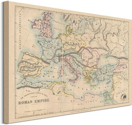 Stanfords Mapa Imperium Rzymskiego 1879 Obraz Na Płótnie 80X60Cm