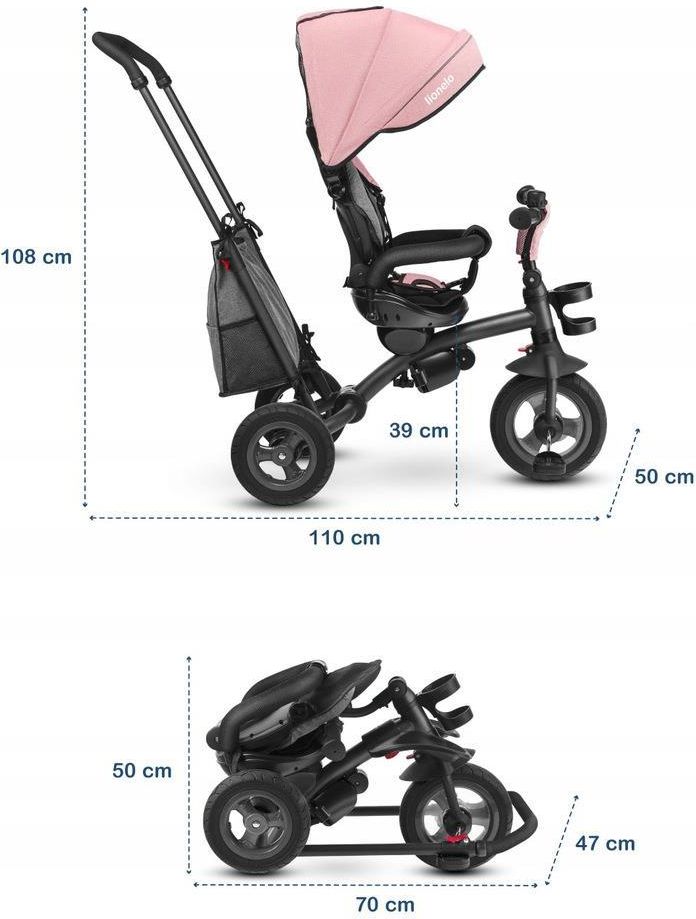 Lionelo Tris Rose Grey - zdjęcie 9 Lionelo Tris Rose Grey