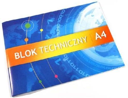 Blok Techniczny A4 Biały 10 Kartek