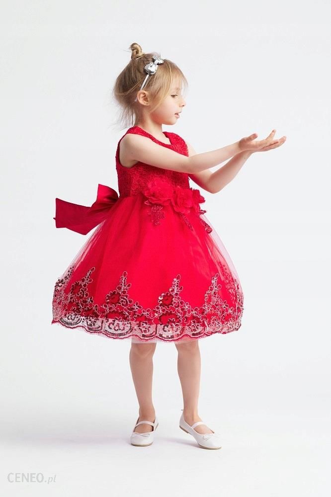 Tiulowa sukienka wizytowa dla dziewczynek 134 - Ceny i opinie 