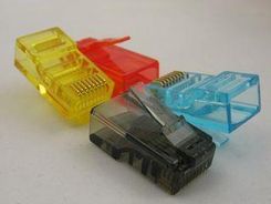 NETRACK wtyk RJ45 8p8c UTP drut, kat. 5e (100 szt), MIX (105-51MIX)