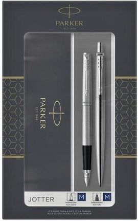 Długopis automatyczny pióro W Parker Jotter Stal Ct Etui Wb