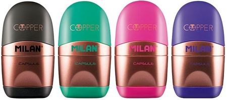 Milan Temperówko-Gumka Capsule Copper