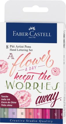 Pisaki Pitt Artist Pen Faber Castell Różowe