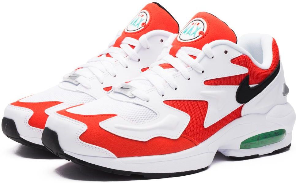 Buty Nike Air Max2 Light WhiteHabanero Red (AO1741 101 Buty NIKE Air Max2 Light AO1741 101 WhiteBlackHabanero