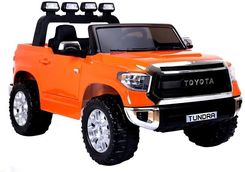 Leantoys Auto Na Akumulator Toyota Tundra Pomarańczowa  - Samochody dla dzieci