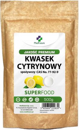 Medfuture Kwasek Cytrynowy E330 - 500g