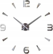 Zdjęcie Zegar ścienny duży 80-120cm srebrny 4 cyfry - Barcin