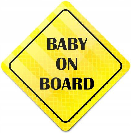 Odblaskowy Magnes Informacyjny Baby On Board