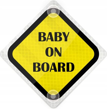 Baby On Board Super Odblask + Przyssawki Hit