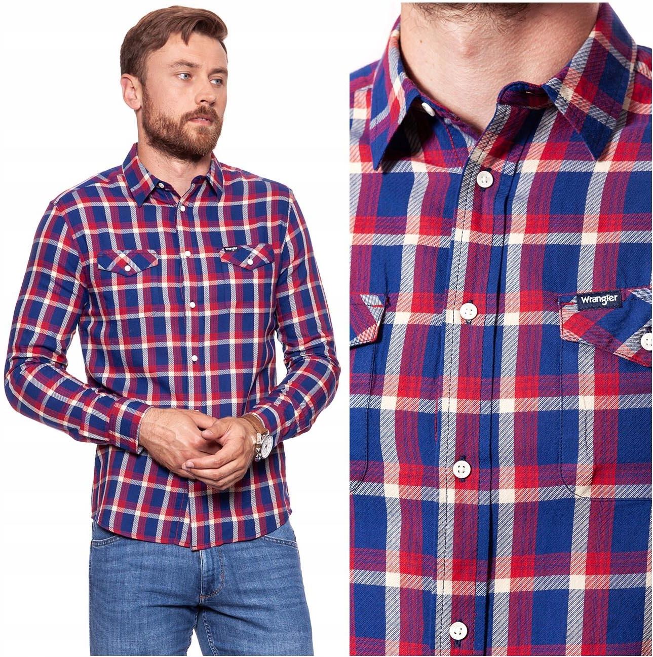 Wrangler Ls 2PKT Koszula Męska Krata Regular XXL Ceny i Wrangler Ls 2 Pkt Męska Koszula Materiał Krata XXL Ceny i