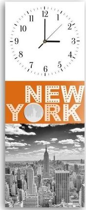 Feeby Obraz Z Zegarem New York 2 25X65