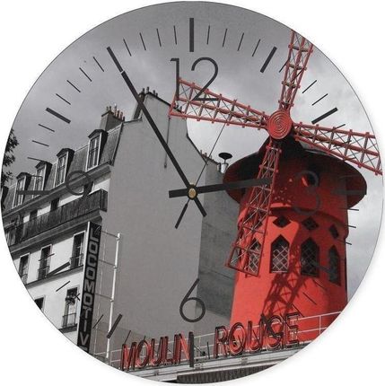 Feeby Obraz Z Zegarem Moulin Rouge 60X60