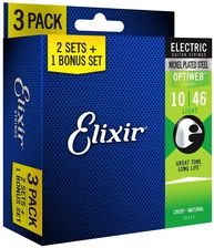 Elixir 16552 Optiweb Light 10-46 Pack 2+1