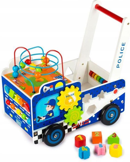 Kinderplay Drewniany Pchacz Policja Sorter - Ceny i opinie - Ceneo.pl