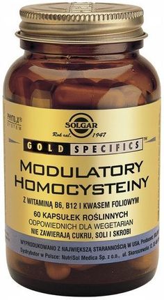 Solgar Modulatory Homocysteiny Z Witaminą B6 B12 I Kwasem Foliowym 60kaps. - zdjęcie 2